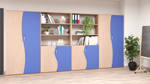 Zestaw szafek szkolnych nr 11 (długość zestawu 3,6 m) FALA