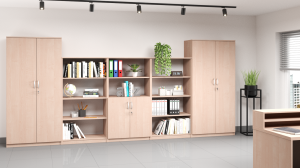 Zestaw szafek szkolnych nr 17 (długość zestawu 4 m) MAZUR 