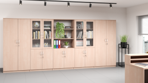 Zestaw szafek szkolnych nr 20 (długość zestawu 4 m) MAZUR 