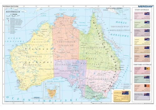Australia - mapa polityczna