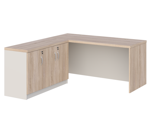 KUJAWIAK PREMIO ZESTAW 3 - Biurko gabinetowe dł. 1600 z komodą Nr 3