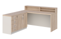 KUJAWIAK PREMIO ZESTAW 2 - Biurko gabinetowe dł. 1600 z komodą Nr 2