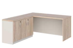 KUJAWIAK PREMIO ZESTAW 6 - Biurko gabinetowe dł. 1800 z komodą Nr 3