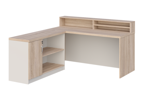 KUJAWIAK PREMIO ZESTAW 11 - Biurko z nadstawką dł. 1600 z komodą Nr 1