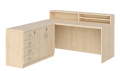 KUJAWIAK PREMIO ZESTAW 12 - Biurko z nadstawką dł. 1600 z komodą Nr 2