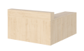 KUJAWIAK PREMIO ZESTAW 12 - Biurko z nadstawką dł. 1600 z komodą Nr 2