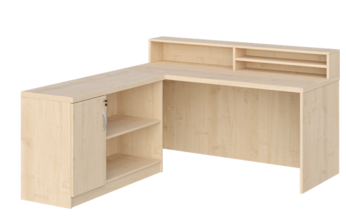 KUJAWIAK PREMIO ZESTAW 14 - Biurko z nadstawką dł. 1800 z komodą Nr 1