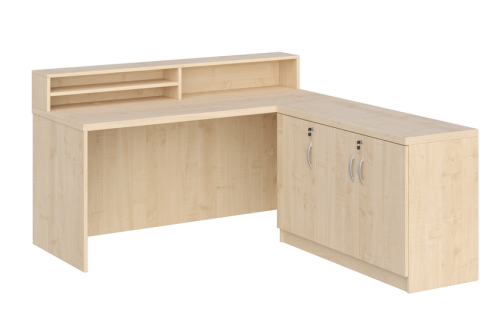 KUJAWIAK PREMIO ZESTAW 16 - Biurko z nadstawką dł. 1800 z komodą Nr 3