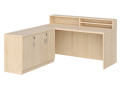 KUJAWIAK PREMIO ZESTAW 16 - Biurko z nadstawką dł. 1800 z komodą Nr 3