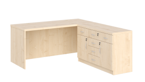 KUJAWIAK PREMIO ZESTAW 19 - Biurko gabinetowe dł. 1600 z komodą Nr 6