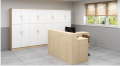 KUJAWIAK PREMIO ZESTAW 20 - Biurko gabinetowe dł. 1600 z komodą Nr 7