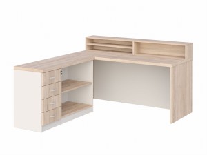 KUJAWIAK PREMIO ZESTAW 32 - Biurko z nadstawką dł. 1800 z komodą Nr 4