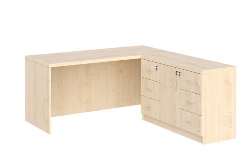 KUJAWIAK PREMIO ZESTAW 23 - Biurko gabinetowe dł. 1800 z komodą Nr 5