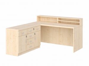 KUJAWIAK PREMIO ZESTAW 29 - Biurko z nadstawką dł. 1600 z komodą Nr 6