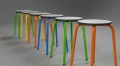 Taboret szkolny siedzisko OKRĄGŁE Compact HPL nr 4,5,6,7