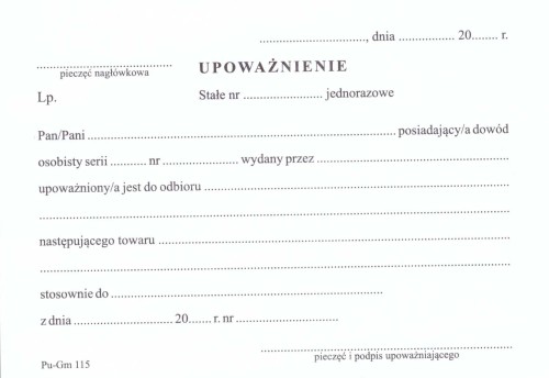 Upoważnienie