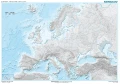 Mapa krajobrazowa Europy - mapa ścienna