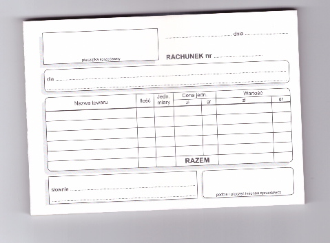 Rachunek uproszczony A6
