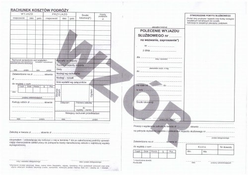 Polecenie wyjazdu służbowego