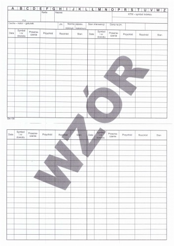 Karta kontowa KTM A5