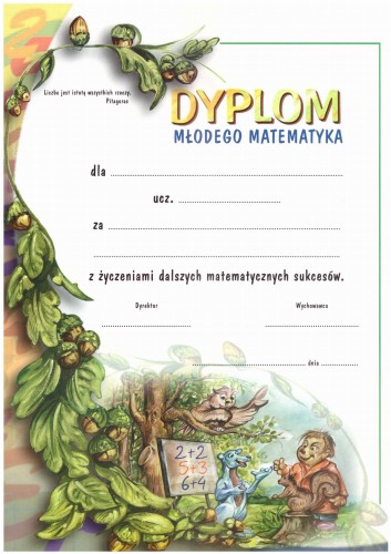 Dyplom młodego matematyka