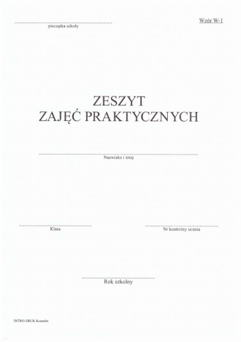 Zeszyt zajęć praktycznych