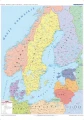 Kraje basenu Morza Bałtyckiego - mapa polityczna