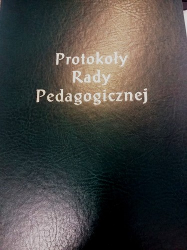 Książka protokołów Rady Pedagogicznej