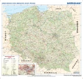 Administracyjno-drogowa mapa Polski 