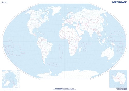 Mapa konturowa Świata