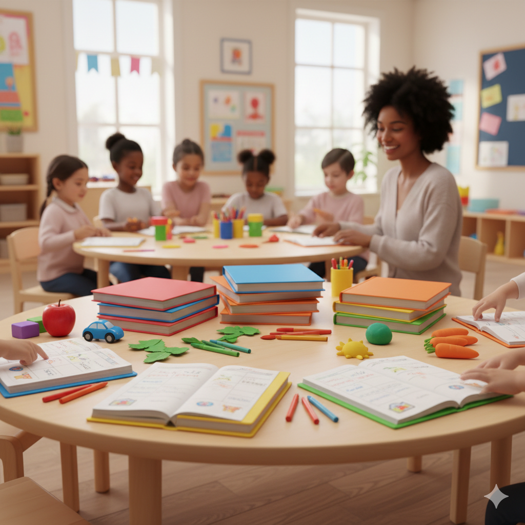 Jak kolorystyka dzienników może wpływać na organizację pracy grup przedszkolnych?