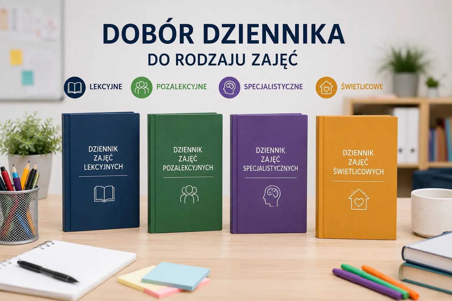 Dobór dziennika do rodzaju zajęć – lekcyjne, pozalekcyjne, specjalistyczne i świetlicowe